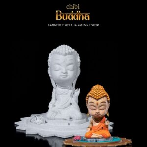 Buda – Modelo em Chibi Serenidade no Lago de Lótus