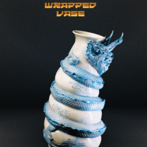 Cachepot Dragon Wrapped Vase