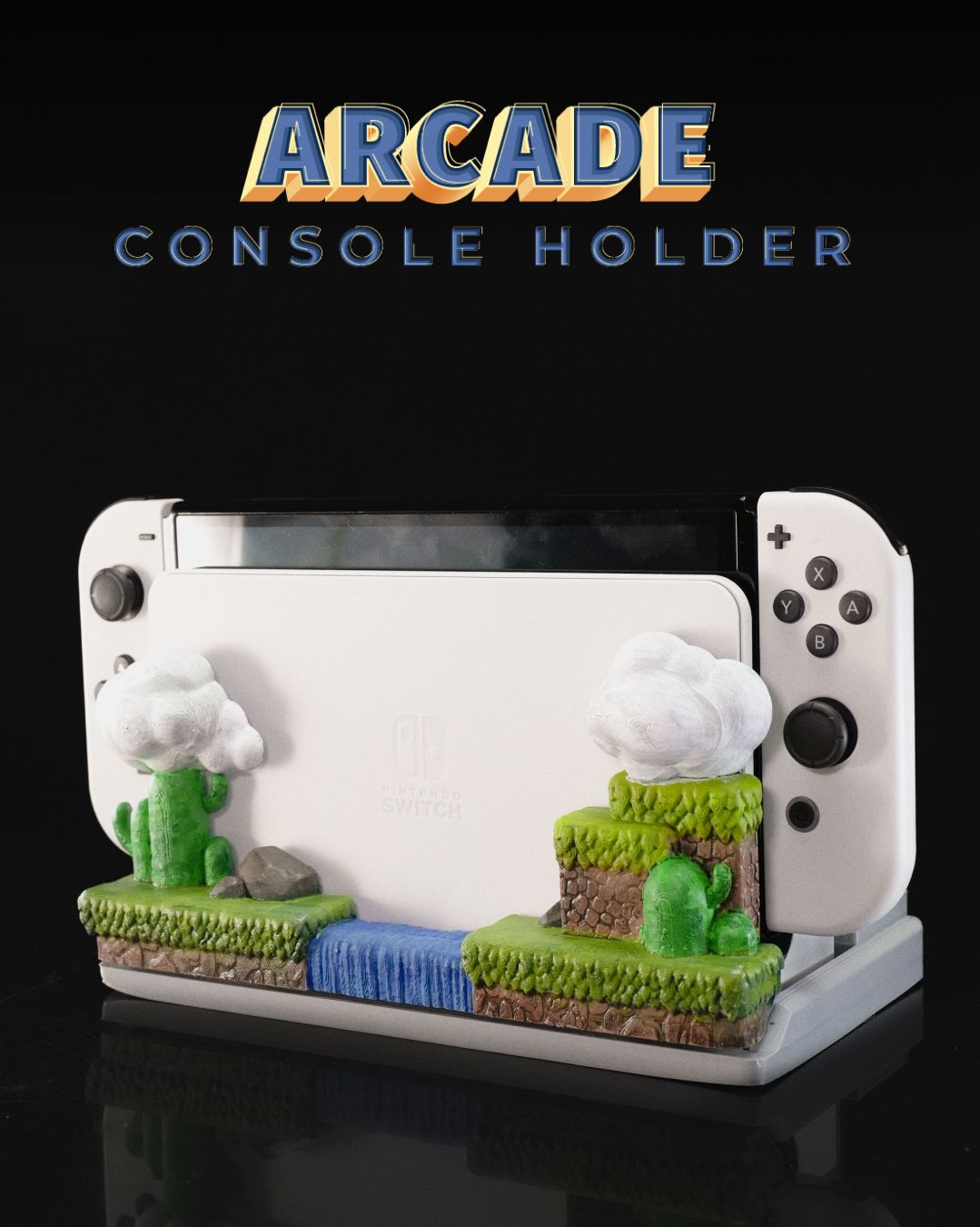 Super Mario Bros Nintendo Switch Holder | Custom Gaming Stand | Gamer Gift