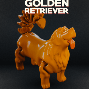 Articulated Golden Retriever