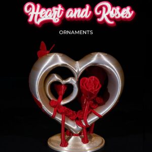 Koza Heart and Roses OrnamentÂ