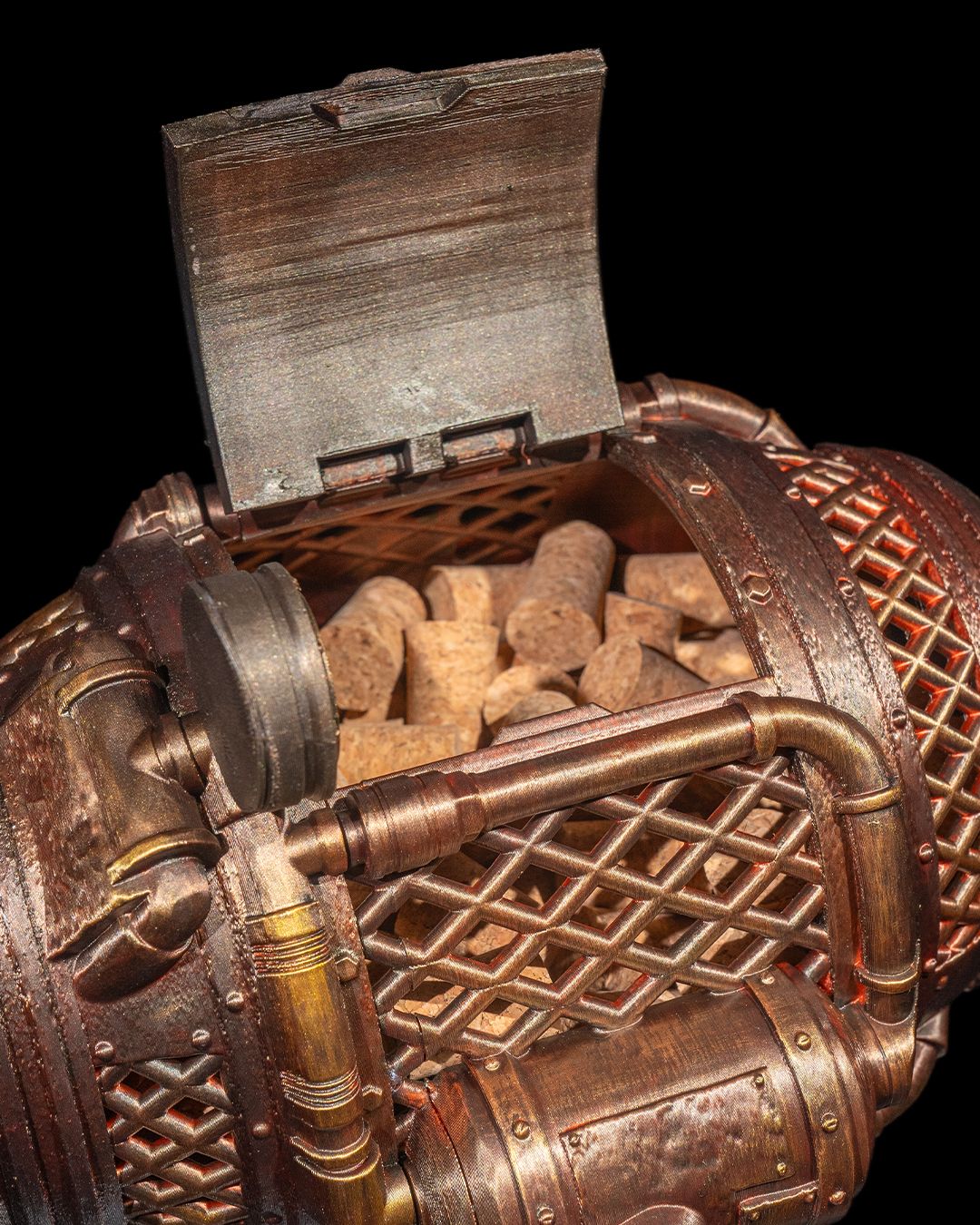Steampunk Cork Holder - Image 3
