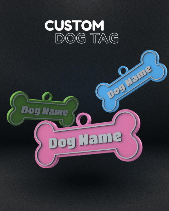 Customizable Dog Tag
