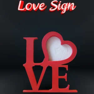 Sinal de amor de litofania