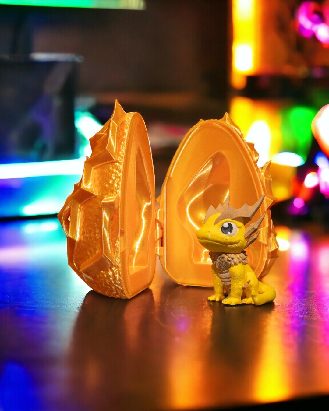 3D Printed Baby Lightning Dragon & Egg – Electrifying Hatchling Collectible - Image 6