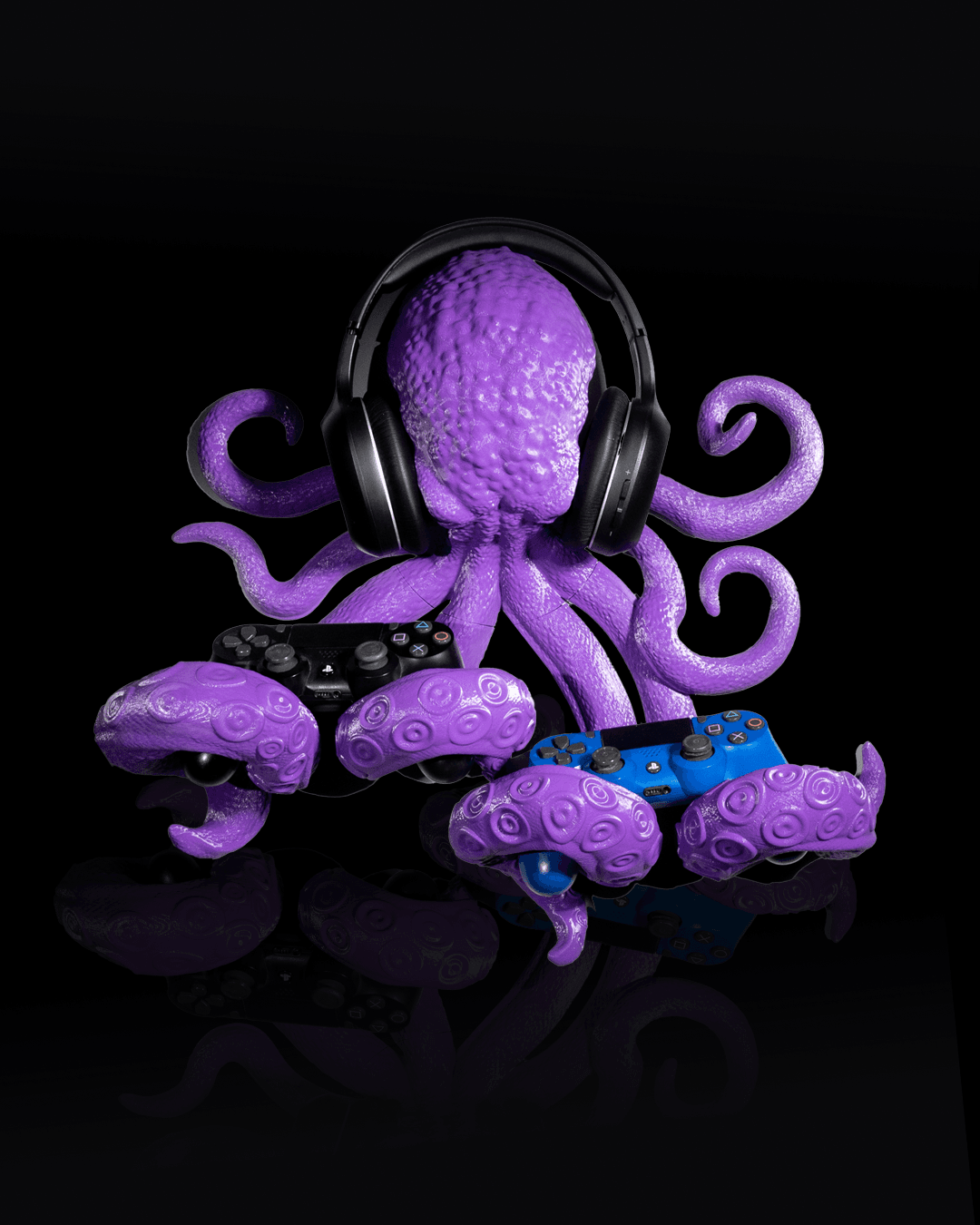 Suporte Controle Playstation5 Ps5 Compatível Octopus Controller & Headphone Holder - Image 6