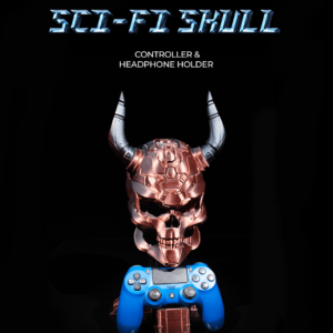 Sci-fi Skull Controller & Headphone Holder