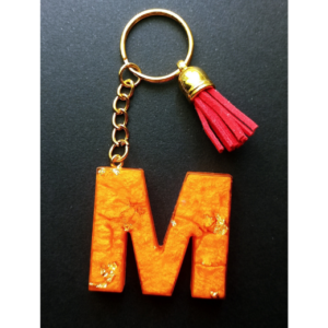 Atslēgu Piekariņš "M" - oranžs