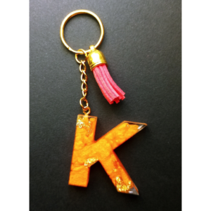 Atslēgu Piekariņš "K" - oranžs