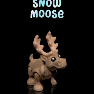 5" Snow Moose Ornament