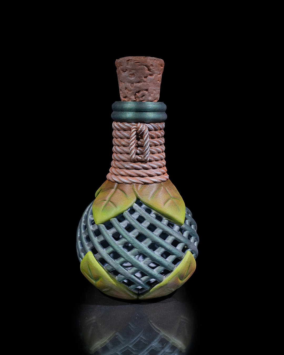 Handcrafted 3D Printed Potion Flask Container | Fantasy Home Decor | Unique Gift - Image 2