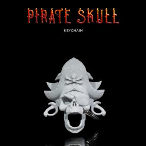 Pirate Skull Keychain