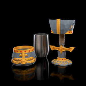Fantasy Realm Goblets | 3D Printed Magic Cups | 8 Unique Designs with Insulated Egg Cup Option