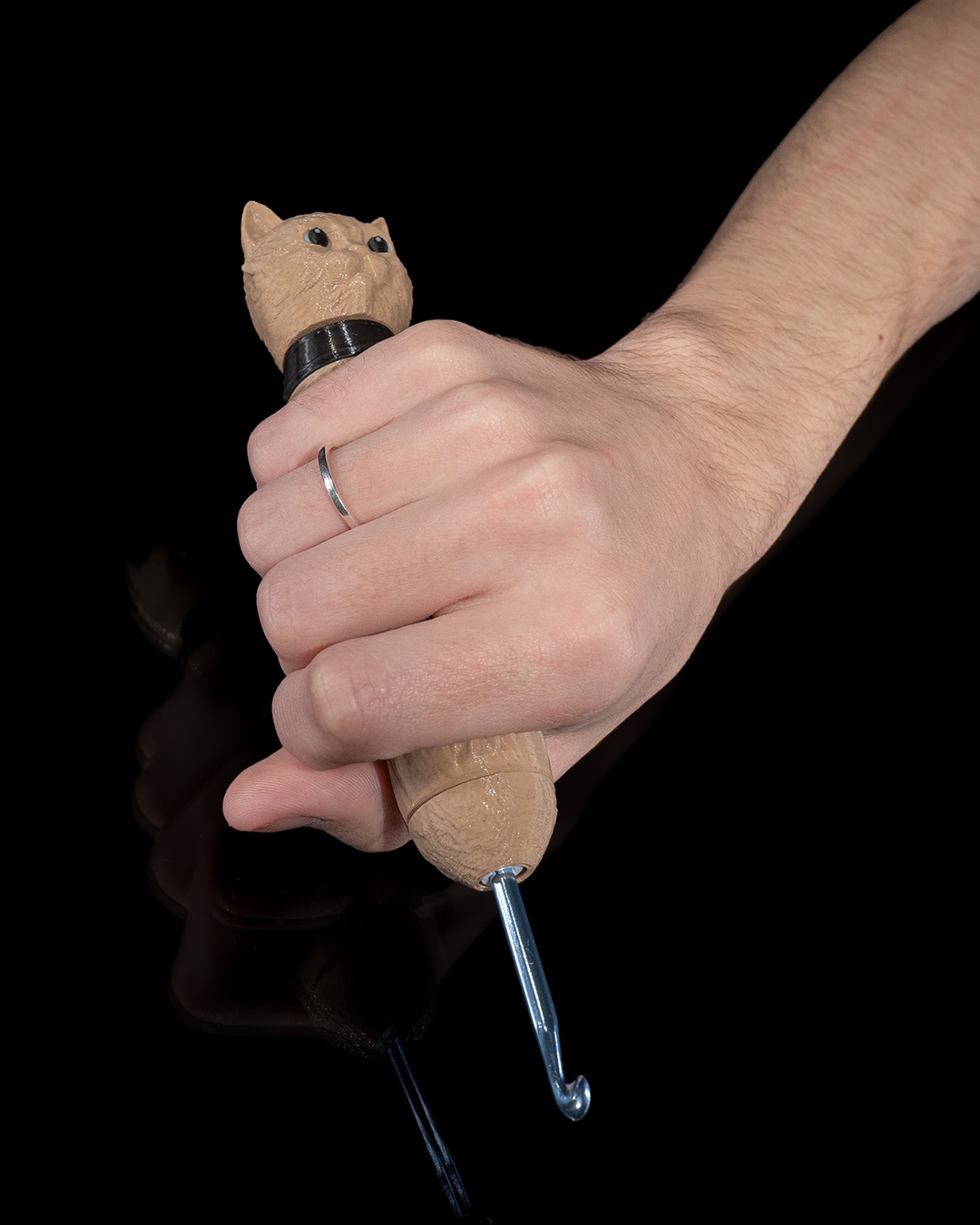 3D Printed Kit‑Cat Yarn Bowl and Hook Case - Image 6