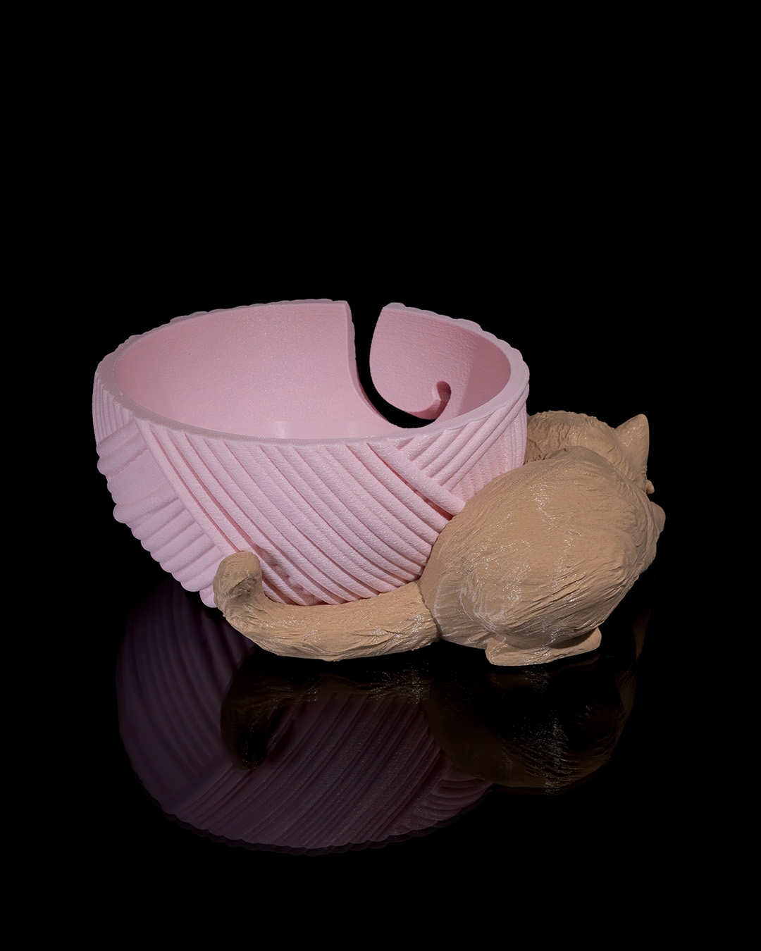 3D Printed Kit‑Cat Yarn Bowl and Hook Case - Image 11