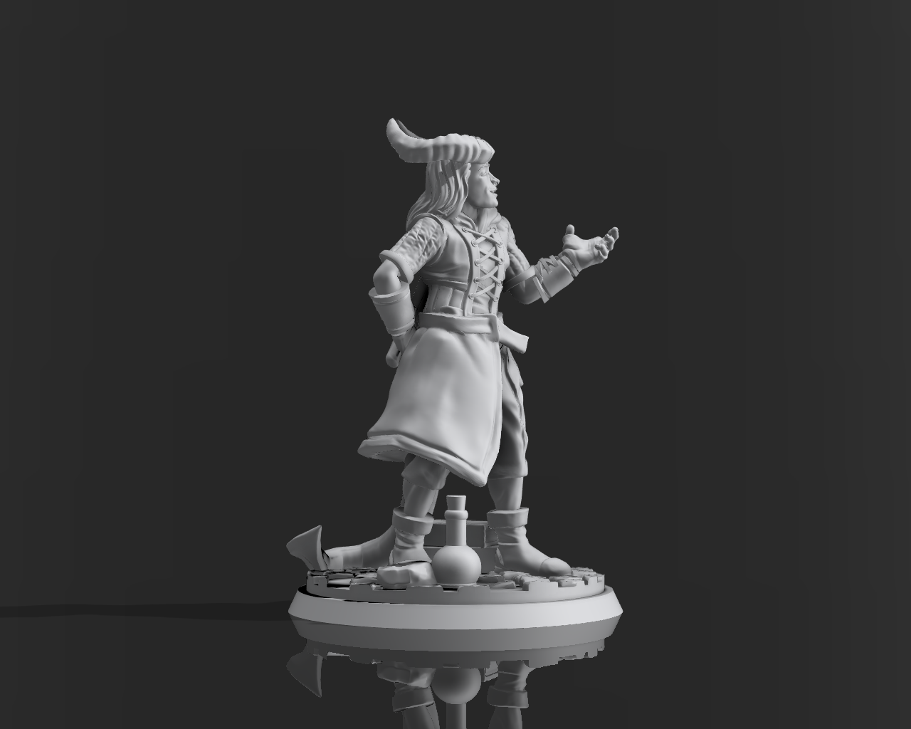 Miniatura Tiefling - Rogue - Masculino Alternativo - Image 3