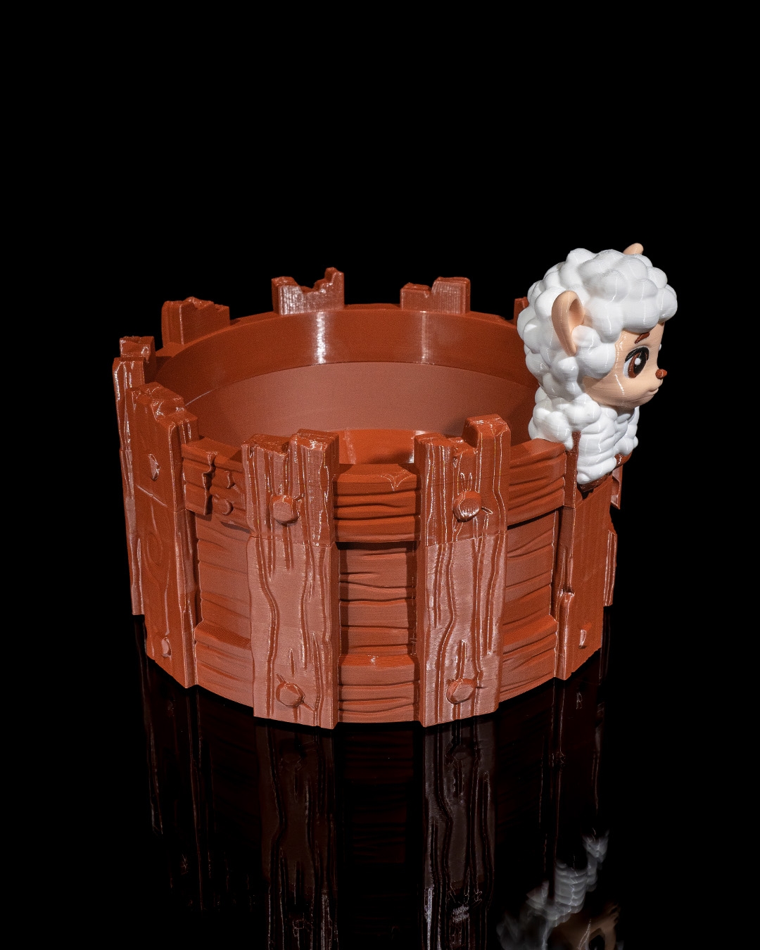 3D Printed Peasheepful Kit Yarn Bowl and Hook Case - Image 10