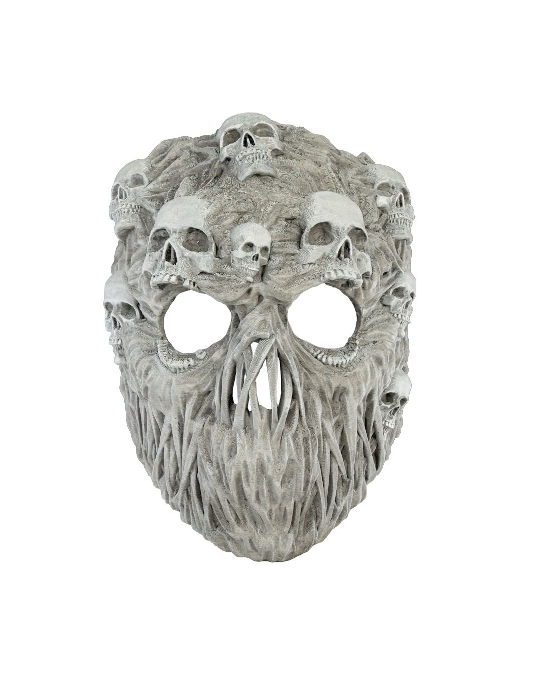 Ghoul Face Halloween Mask - White - Image 7