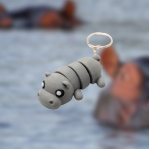 Hippo Keychain