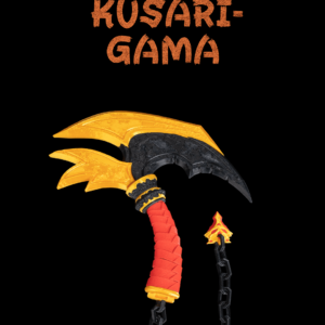 Kusarigama (Unpainted) – 3D Printed Ninja Weapon Prop & Display