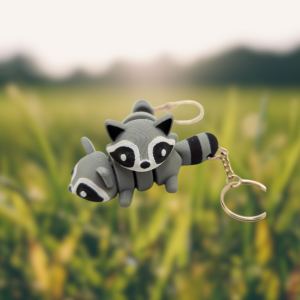 Raccoon Keychain