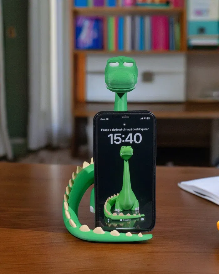 Suporte Perfeito para Seu Smartphone - Standing Dino Phone Stand