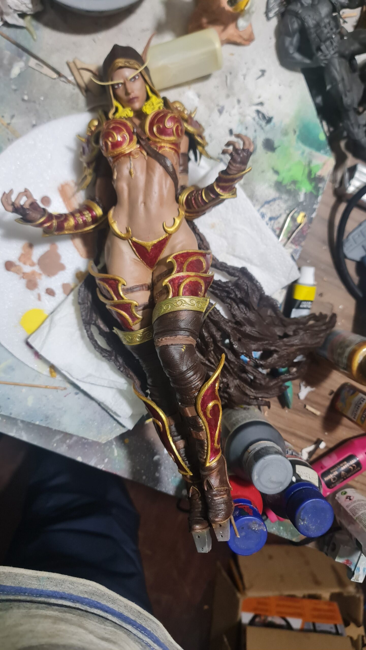 🌟 Miniatura de Sylvanas: Detalhes Impecáveis em Resina - Um Tesouro para Fãs de World of Warcraft! 🌟 - Image 6