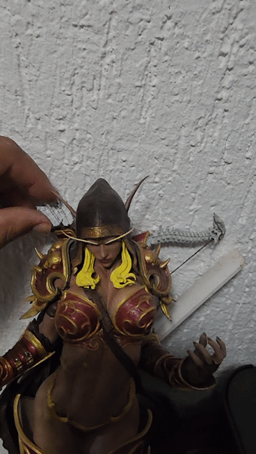 🌟 Miniatura de Sylvanas: Detalhes Impecáveis em Resina - Um Tesouro para Fãs de World of Warcraft! 🌟