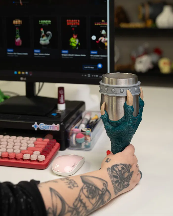Cálice Taça Copo Design na impressora 3D - Wyrm's Rest Thirst Quencher