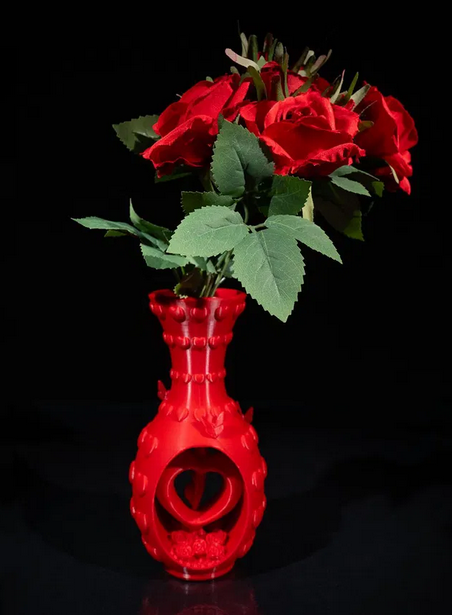 Heart & Flower Vase