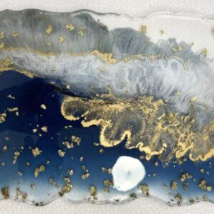 Eternal Waves: Luxury Epoxy Tray Collection