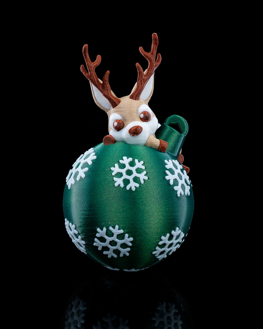 Lying Reindeer Christmas Ornament - Image 2