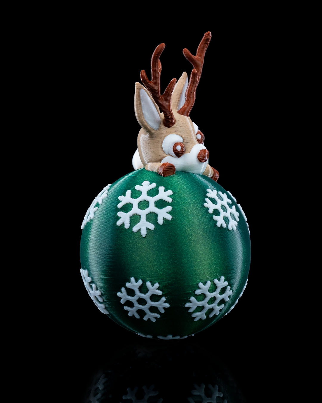 Lying Reindeer Christmas Ornament - Image 3
