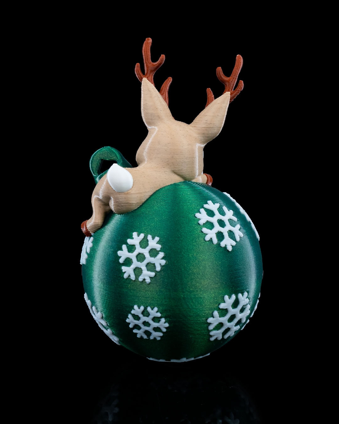 Lying Reindeer Christmas Ornament - Image 4
