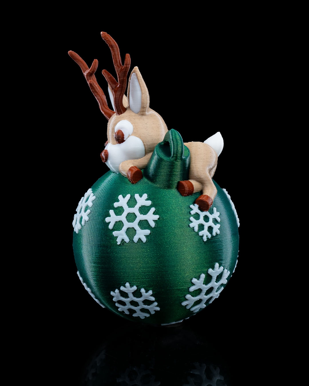 Lying Reindeer Christmas Ornament - Image 5