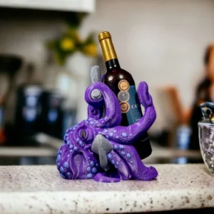 Suporte de vinho - Merlot the Octopus Wine Holder impressão 3D