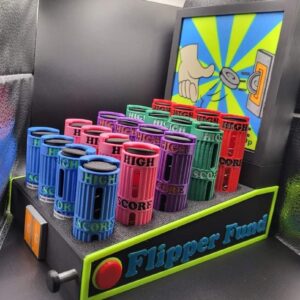 High Score Saloon Quarter holders