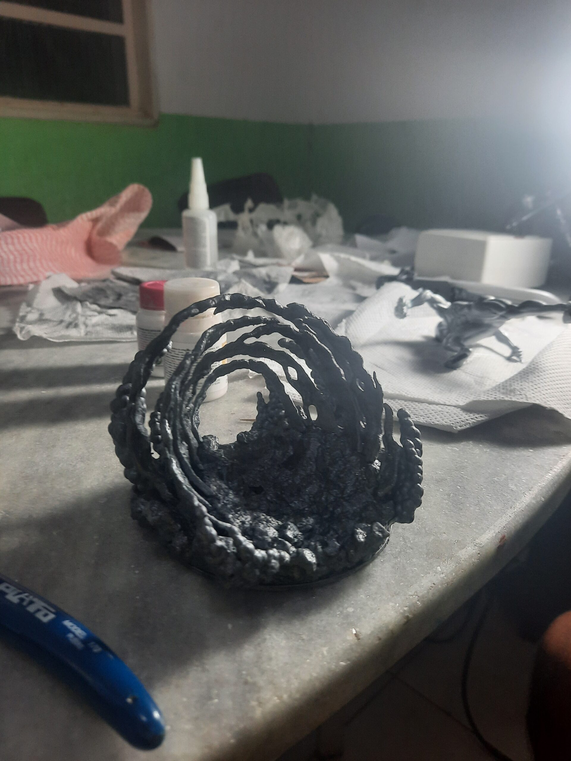 Miniatura Exclusiva do Surfista Prateado - Impressão 3D em Resina, Pintura Manual - Image 3