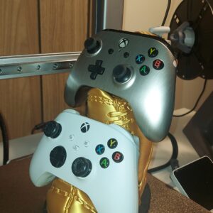 Suporte para 2 Controles "Chuteira retrô de Futebol" ⚽🎮🎮