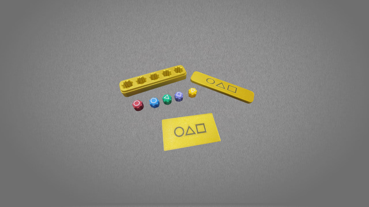 KIT jogo Gonggi Round 6 + Cartão convite + caixinha para guardar