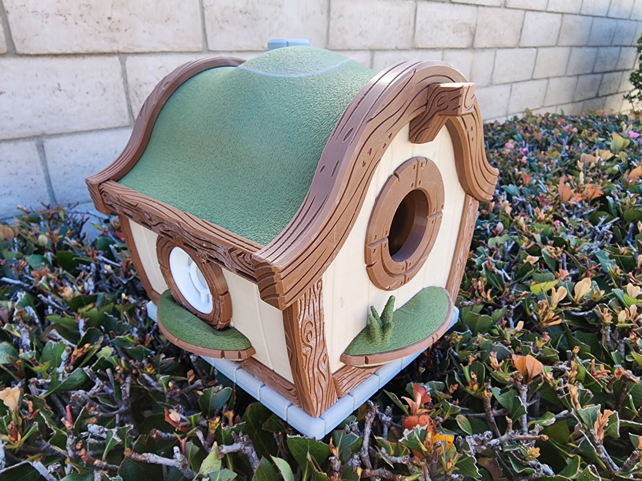 Outdoor Bird House, Fantasy Inspired Birdhouse, Bird Watching Gift, Garden Art, Unique Birdhouse, Home Decor - Image 5