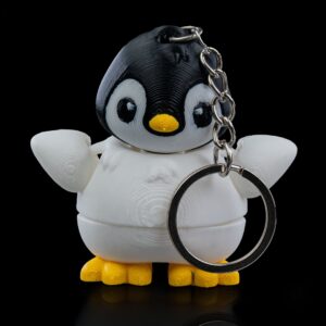 Dancing Penguin Keychain