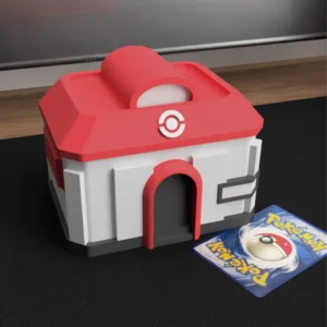 🏥 PokéCenter Premium Deck Box – Elite Trainer Storage with Dice Compartment