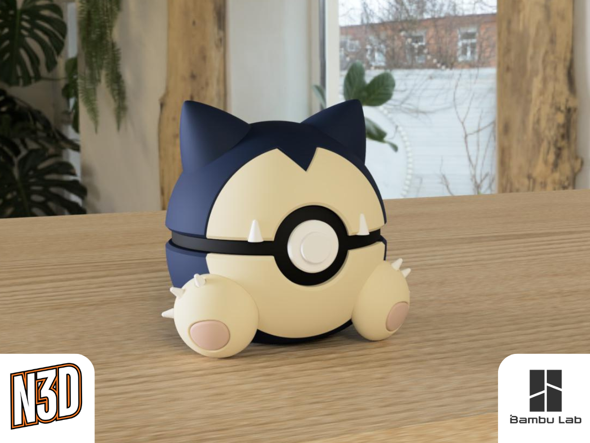 N3D Pokéball - 0143 Snorlax