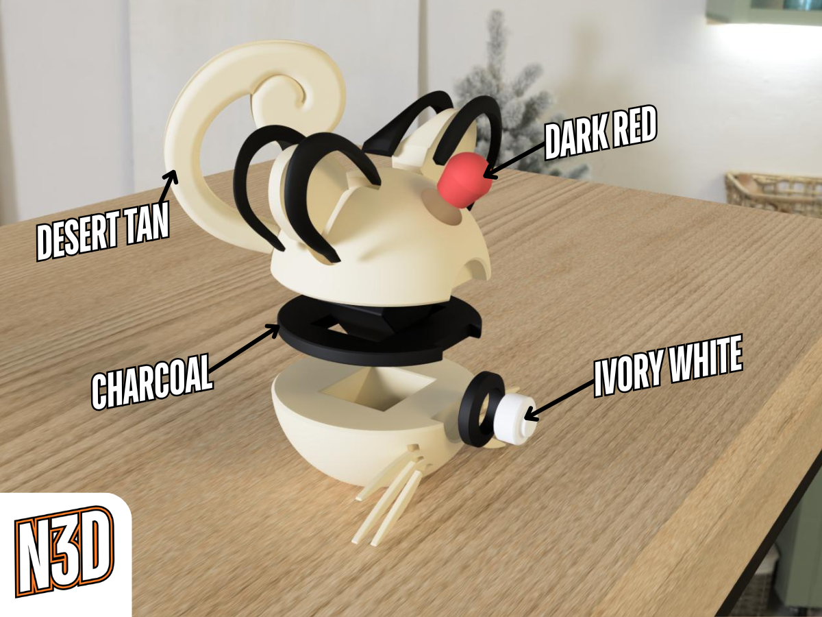 N3D Pokéball - 0053 Persian - Image 2