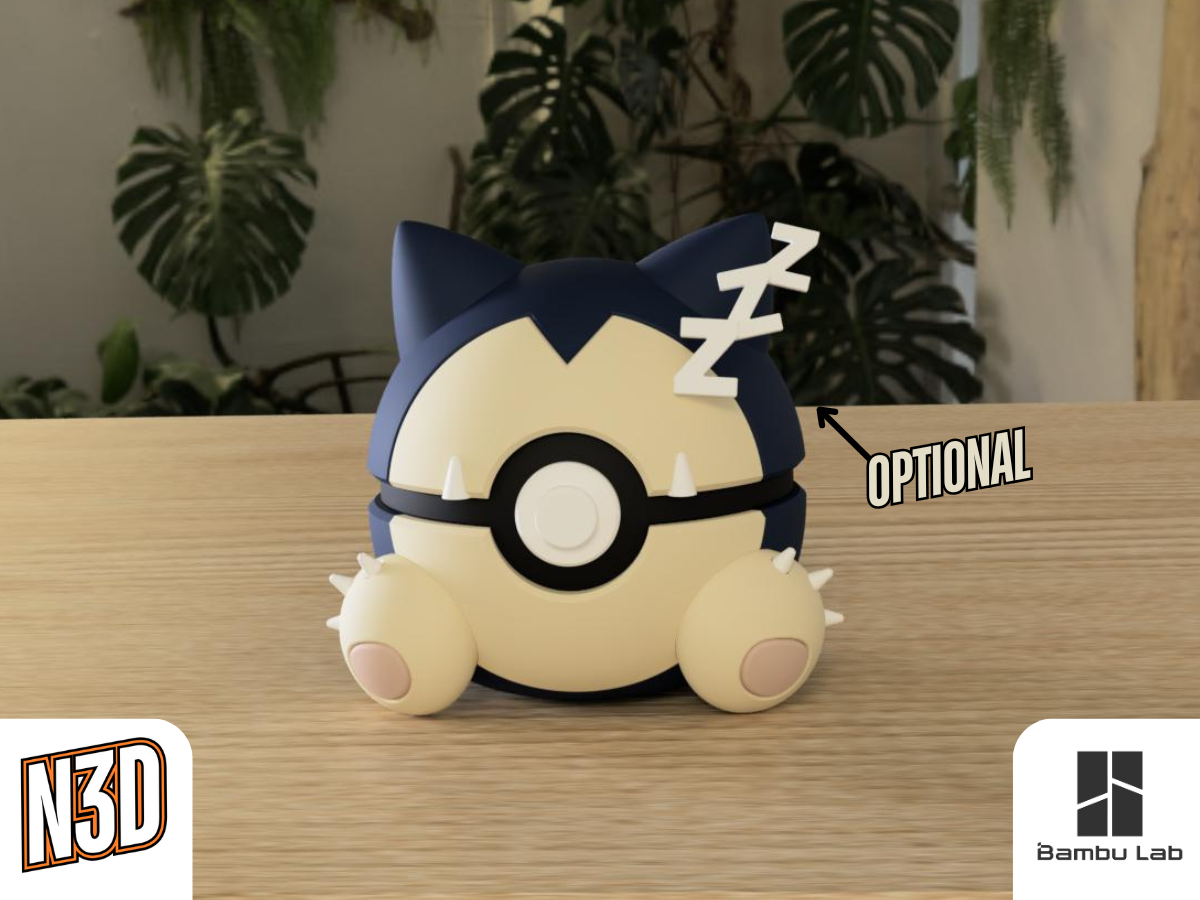 N3D Pokéball - 0143 Snorlax - Image 3