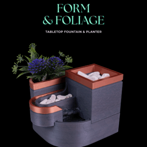Form and Foliage Tabletop Fountain & Planter