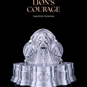 Lion's Courage Tabletop Fountain