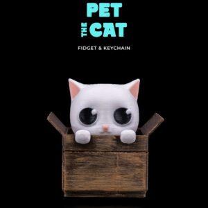 Pet the Cat Fidget & Keychain