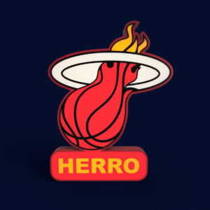 Miami Heat Sign - LED Strip Compatible